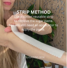 Load image into Gallery viewer, BODY Cotton Reusable Strips for Sugaring Hair Removal | Cotton Reusable Strips for (Personal Use Only)| Free Video Tutorials| Free Shipping
