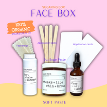 Load image into Gallery viewer, 4oz size jar AVAILABLE ONLY | Lips, Chin & Brow DIY Sugaring Box | Free Shipping | 6 Months Hair Free |100% Organic Ingredients | Organic Sugar Wax (Paste) Kit | Skin Care | Free DIY Course