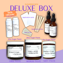 Load image into Gallery viewer, Deluxe DIY Sugaring Box | Free Shipping | Be Hair Free for 6 Months |100% Organic Ingredients | Organic Sugar Wax (Paste) | Skin Care | Free DIY Course