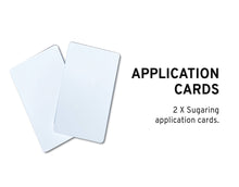 Load image into Gallery viewer, Extra Sugaring Supplies | Free Shipping | Organic Powder & After Oil | Reusable Cotton Sugaring Strips | Sugaring Card