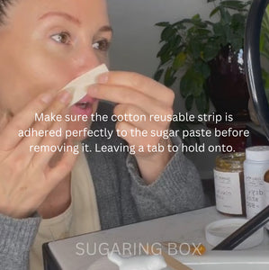 Lips, Chin & Brow DIY Sugaring Box | Free Shipping | 6 Months Hair Free |100% Organic Ingredients | Organic Sugar Wax (Paste) Kit | Skin Care | Free DIY Course