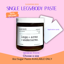 Load image into Gallery viewer, 8 oz Legs + Arms + Underarms DIY Sugaring Paste | Free Shipping | At Home Sugaring Waxing | Organic Sugaring Paste | FREE DIY Sugaring Course - 16oz Sugar Paste is Not Available at this time.
