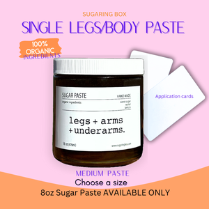 8 oz Legs + Arms + Underarms DIY Sugaring Paste | Free Shipping | At Home Sugaring Waxing | Organic Sugaring Paste | FREE DIY Sugaring Course - 16oz Sugar Paste is Not Available at this time.