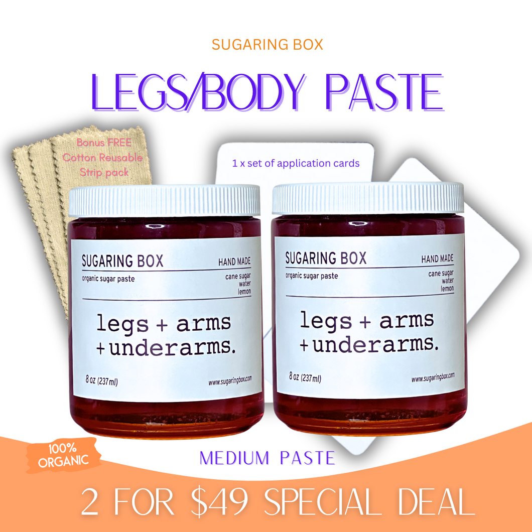 LEGS/BODY PASTE - Free Cotton Reusable Strips