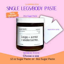 Load image into Gallery viewer, Legs + Arms + Underarms DIY Sugaring Paste | Free Shipping | At Home Sugaring Waxing | Organic Sugaring Paste | FREE DIY Sugaring Course
