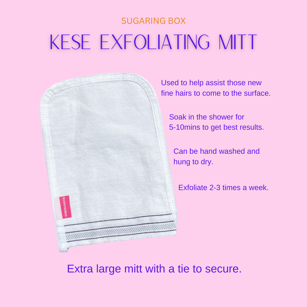 Exfoliating Mitt | Glove | Post Sugaring Hair Removal | Free Shipping