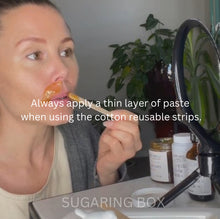 Load image into Gallery viewer, 4oz size AVAILABLE ONLY | Lips, Brows, Cheek &amp; Chin DIY Sugaring | Free Shipping | At Home Sugaring Paste/Waxing | Organic Sugaring Paste | FREE DIY Sugaring Course
