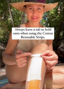 Body | Cotton Reusable Strips for Sugaring Hair Removal | Wash & Reuse | Free Shipping |