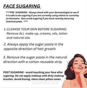 Lips, Chin & Brow DIY Sugaring Box | Free Shipping | 6 Months Hair Free |100% Organic Ingredients | Organic Sugar Wax (Paste) Kit | Skin Care | Free DIY Course