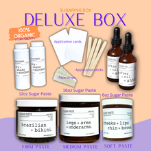 Load image into Gallery viewer, Deluxe DIY Sugaring Box | Free Shipping | Be Hair Free for 6 Months |100% Organic Ingredients | Organic Sugar Wax (Paste) | Skin Care | Free DIY Course
