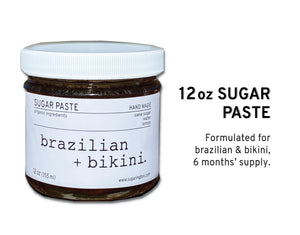 Bikini & Brazilian DIY Sugaring Box | Free Shipping | 6 Months Hair Free |100% Organic Ingredients | Organic Sugar Wax (Paste) Kit | Free DIY Course